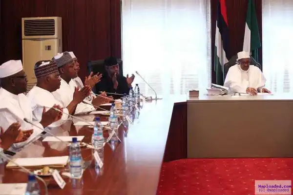 Photos From President Buhari Signing The 2016 Budget